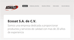 Desktop Screenshot of ecosat.com.mx