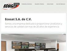 Tablet Screenshot of ecosat.com.mx
